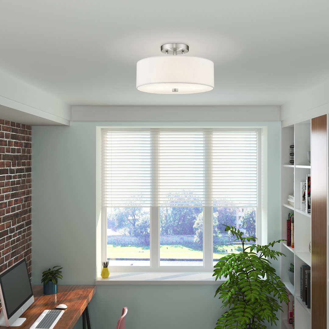Flaire 2-Light Semi Flush Mount